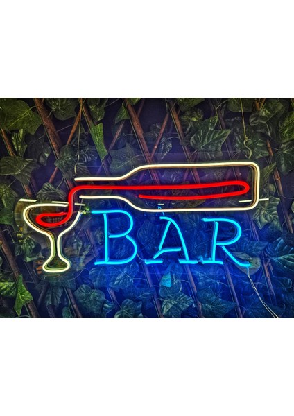 Cizgineon Bar Işıklı Neon LED Duvar Dekarasyon