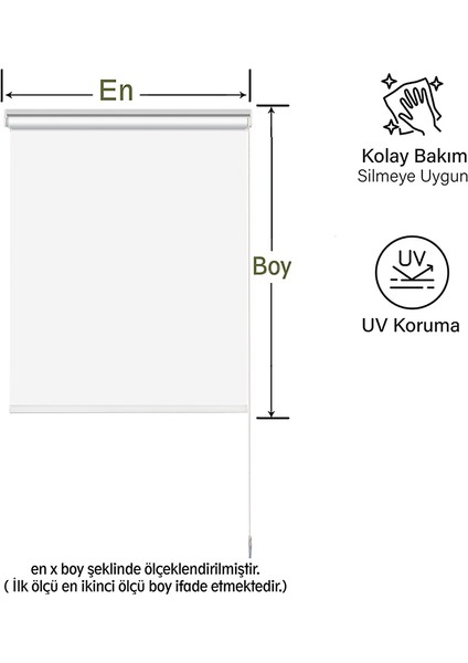 Beyaz Güneşlik Stor Perde modelleri