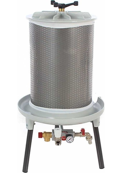 Grifo PEW40 Hidrolik Balonlu Meyve Presi 40 Litre Paslanmaz Çelik Tank