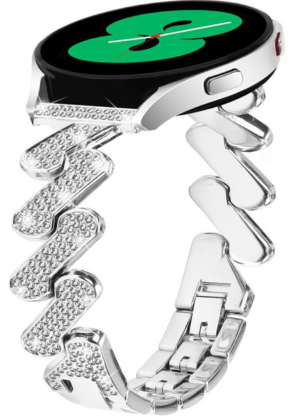 Samsung Galaxy Watch7 44MM / 40MM Alaşım Starp Bling Rhinestone Dekor Saat Kordonu (Yurt Dışından) fiyatları