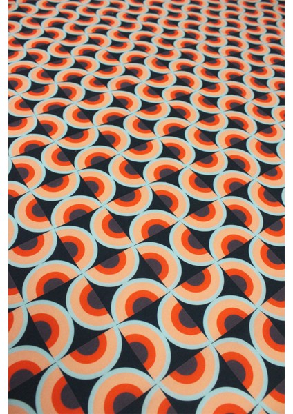 Geometrik Desen Dijital Baskılı Anna Poplin En 1,50 cm