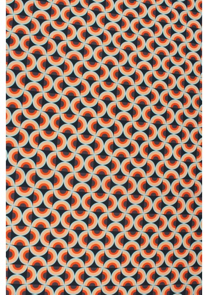 Geometrik Desen Dijital Baskılı Anna Poplin En 1,50 cm