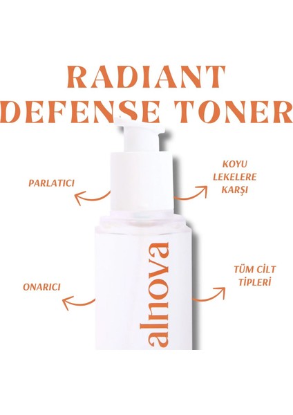 C Vitamini & Ferulik Asit Antioksidan Cilt Tonu Eşitleyici Toner - Radiant Defense Toner