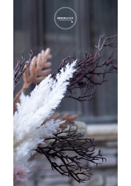 Yapay Pampas Dalı Beyaz 90 cm fırsatları