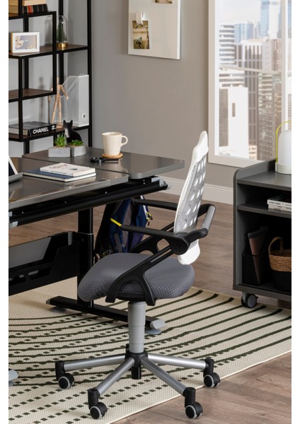 Kurumsal Çalışma Alanı İçin Ofis Sandalyesi - Taşıma kap. 120kg, Beyaz/Antrasit - Vega Plus fırsatları