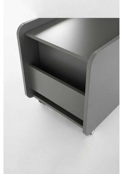 Home Ofis Tekerlekli Keson, Oturum Minderli - Taşıma kap. 100kg, Antrasit/Beyaz - Sirius indirimleri