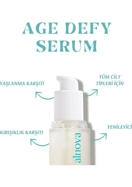 Retinol & Üzüm Çekirdeği & Co Enzim Q10 İçeren Yaşlanma Karışıtı Serum - Age Defy Serum
