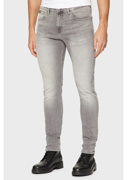 Streç Pamuklu Skinny Fit Normal Bel Dar Paça Jeans J30J3265621BZ Erkek Kot Pantolon J30J326562 1bz