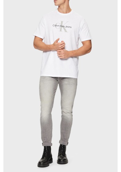 Streç Pamuklu Skinny Fit Normal Bel Dar Paça Jeans J30J3265621BZ Erkek Kot Pantolon J30J326562 1bz