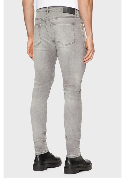 Streç Pamuklu Skinny Fit Normal Bel Dar Paça Jeans J30J3265621BZ Erkek Kot Pantolon J30J326562 1bz