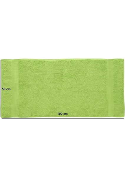 Tomurcuk %100 Pamuk 6'lı El Havlusu Seti | 50X100 cm | Yeşil fırsatları