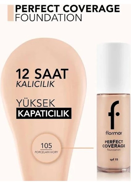 Perfect Coverage Yüksek Kapatıcı Fondöten 100 Light İvory