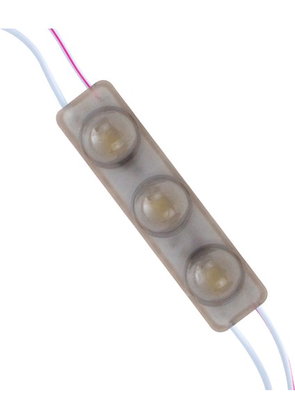 Modül LED 12V 1.5W Soğuk Beyaz Yanıp Sönen Parlak Tek Renk 2835 69 x 16 mm IP65 160-180LM 160 Derece (4767)