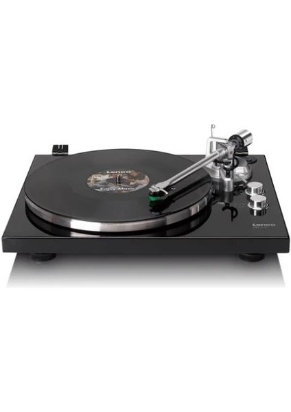 LBT-215BK - Bluetooth'lu® Döner Tabla ve Metal Döner Tabla, Kol ve Karşı Ağırlık - Özel Piyano Siyahı Rengi