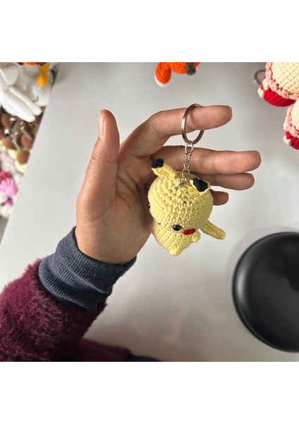 Elişi Pikachu Amigurumi Anahtarlık / Pinterest / Arkadaş Hediye