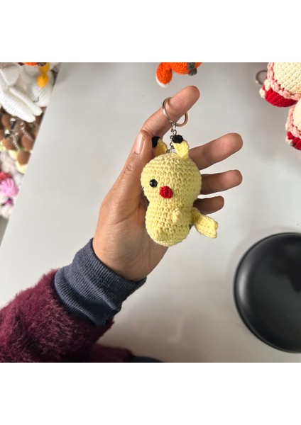 Elişi Pikachu Amigurumi Anahtarlık / Pinterest / Arkadaş Hediye