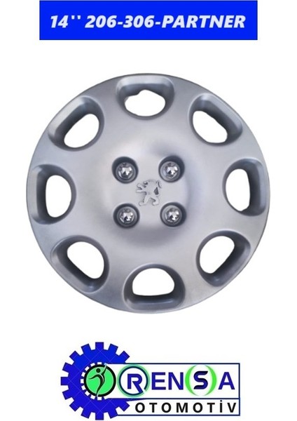 Jant Kapak 14'' Inç Takım (4 Adet) Peugeot 206 306 Partner