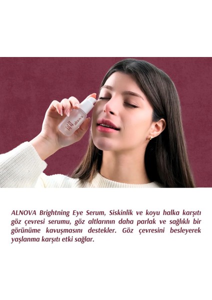 Niasinamid & Hyaluronik Asit İçeren Aydınlatıcı Göz Çevresi Serumu - Brightening Eye Serum modelleri