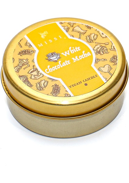 White Chocolate Mocha Kokulu Teneke Vegan Mum /seyahat Mumu fiyatları