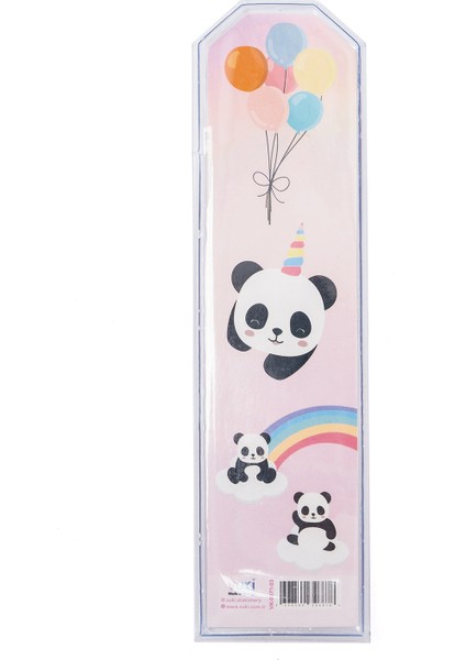Panda Desenli Simli Sulu Kitap Ayracı