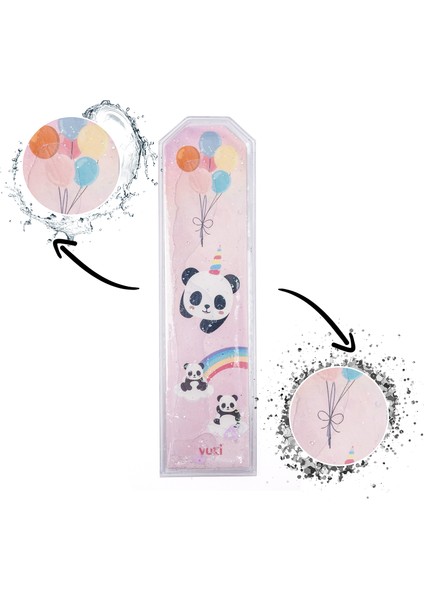 Panda Desenli Simli Sulu Kitap Ayracı fiyatları