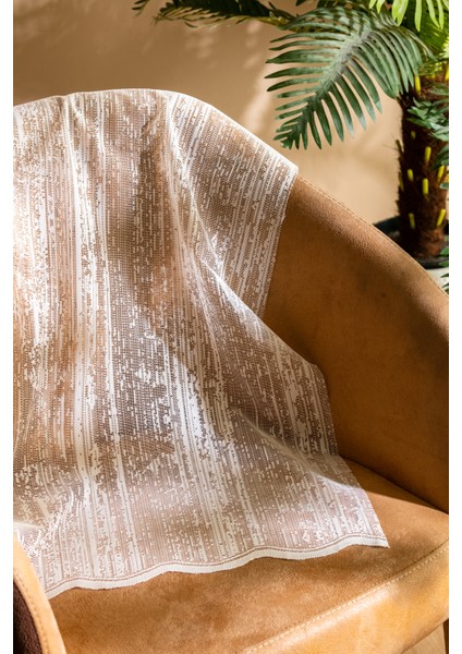 Kullanıma Hazır Cloud Desen (1x3) Sık Pileli Tül Perde modelleri