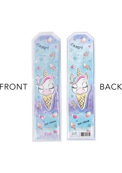 Unicorn Desenli Simli ve Sulu Kitap Ayracı