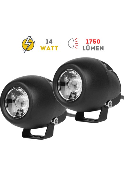 Snark 20W Motosiklet / Off Road Sis Farı Takım