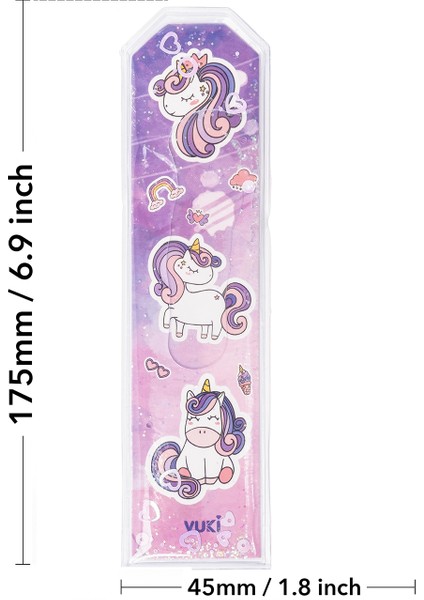 Unicorn Desenli Simli ve Sulu Kitap Ayracı fırsatları