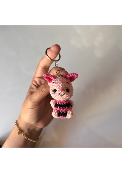 Amigurumu Piglet / Elişi Anahtarlık