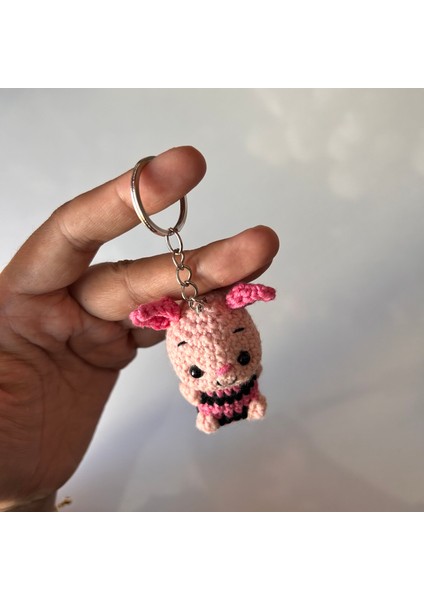 Amigurumu Piglet / Elişi Anahtarlık