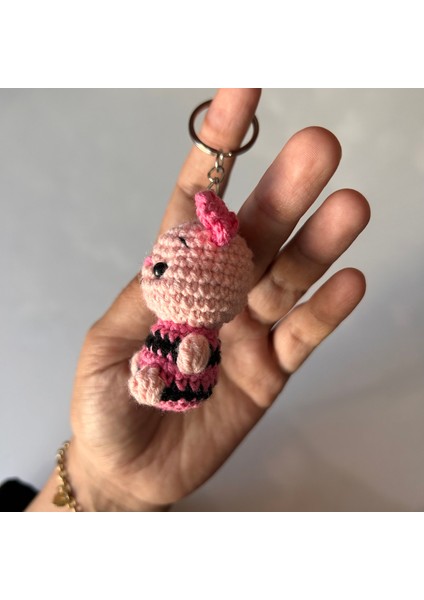 Amigurumu Piglet / Elişi Anahtarlık