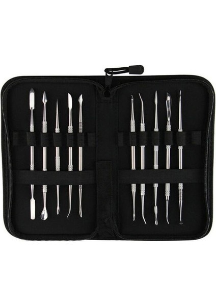 Çantalı Çift Taraflı Çelik Modelaj Seti