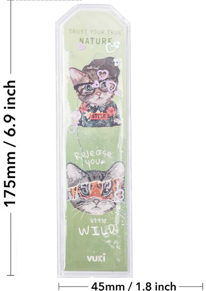 Kedi Desenli Simli Sulu Kitap Ayracı fırsatları