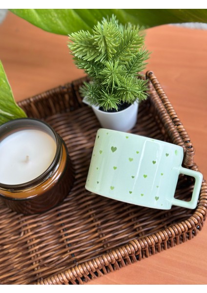 Kalpli Yeşil Kupa Bardak , Doğum Günü, Sevgililer Günü, Hediye fiyatları