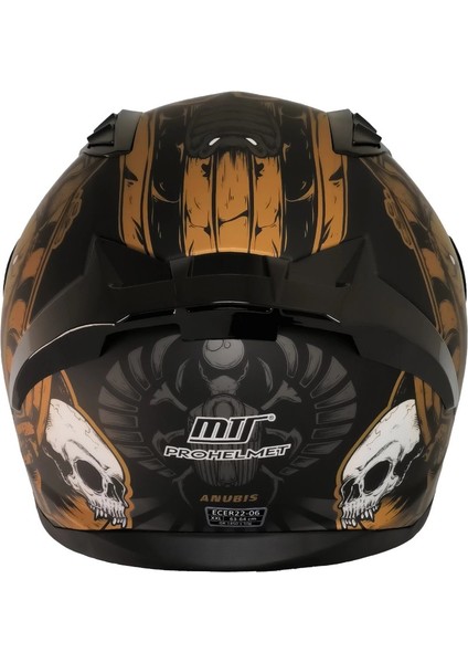 M-801 Anubıs Golg Güneş Vizörlü Kask (Siyah Camlı) modelleri