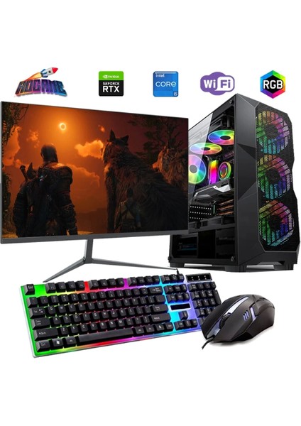 I5 13400F 16GB Ddr4 480SSD 6gb RTX3050 24" Mon. Oyun Bilgisayarı