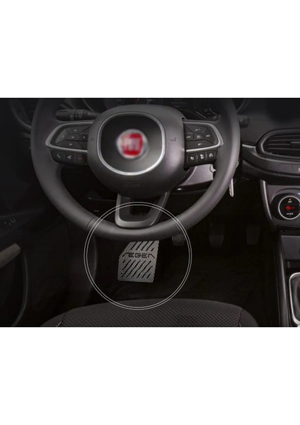 Fiat Egea Uyumlu Özel Desenli Krom Ayak Dinlendirme Pedalı Ayak Dayama Pedalı 2015-2019 Sedan fiyatları