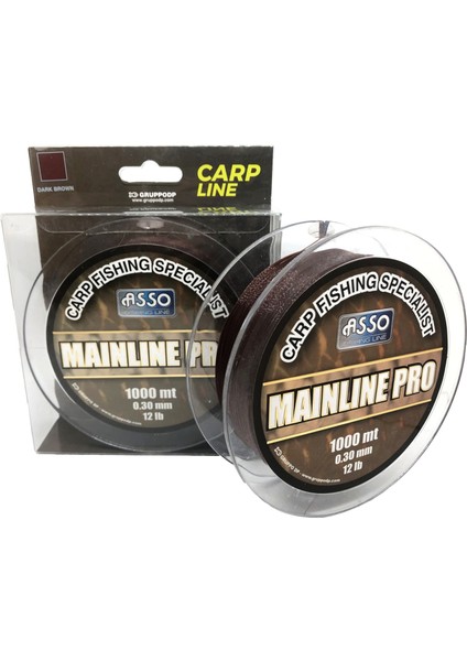 Mainline Pro Special 0.28 mm 1000M Dark Brown Sazan Misinası 10LBS Çeker