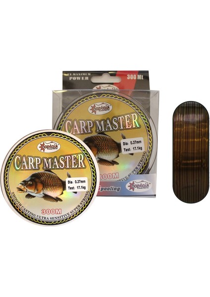 Carp Master 0.45 Mm 300m Brown+Green Monofilament Sazan Misinası 19.71kg Çeker