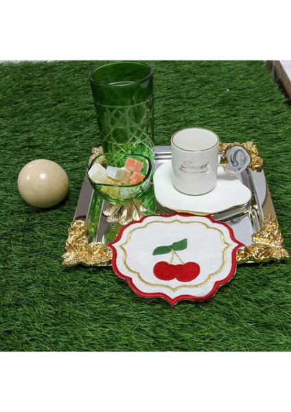 6'lı Leke Tutmaz Keten Çay Kokteyl ve Kahve Yanı Sunum Peçetesi