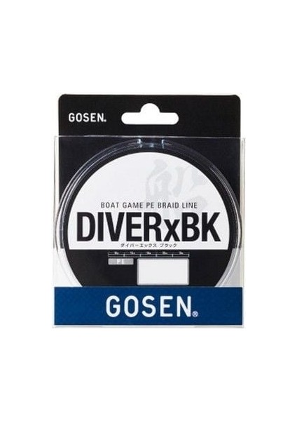 Diver-X Bk Bot Game 1.0 Pe 300M Black Line 4 Örgü Ip Misina 0.165MM 7.9kg Çeker