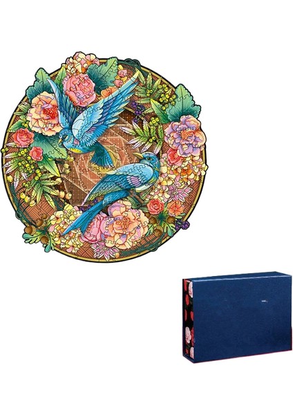 Büyük Şekilli Ahşap Puzzle Düzensiz Üç Boyutlu Hayvan Puzzle (Yurt Dışından)