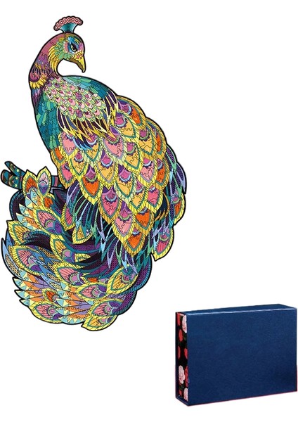 Büyük Şekilli Ahşap Puzzle Düzensiz Üç Boyutlu Hayvan Puzzle (Yurt Dışından)