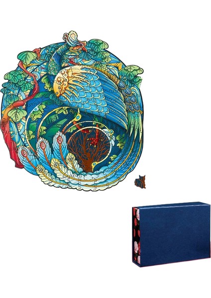 Büyük Şekilli Ahşap Puzzle Düzensiz Üç Boyutlu Hayvan Puzzle (Yurt Dışından)