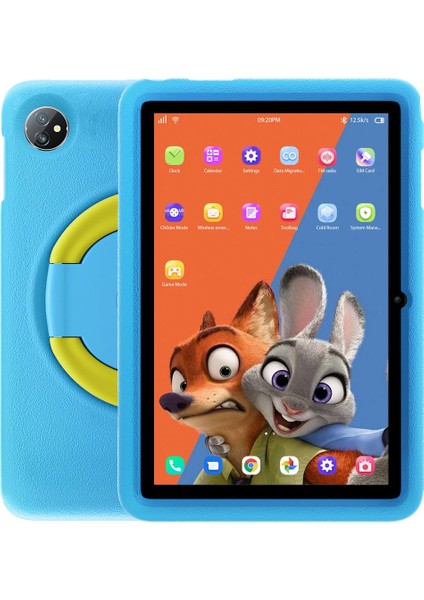 Tab8KIDS Tablet 10.1/7 GB/128 GB/13 MP/Android12+Kılıf Dahil (Mavi)