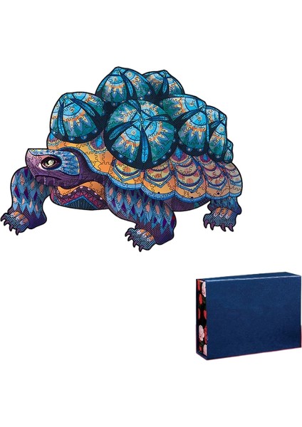 Büyük Şekilli Ahşap Puzzle Düzensiz Üç Boyutlu Hayvan Puzzle (Yurt Dışından)