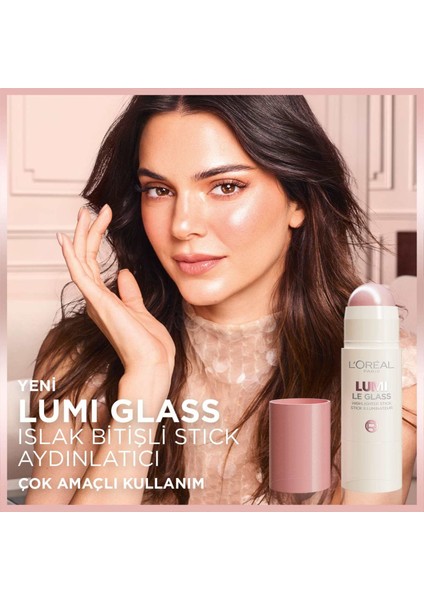 Lumi Glass Islak Bitişli Stick Aydınlatıcı - 620 Glassy Pink Ballet