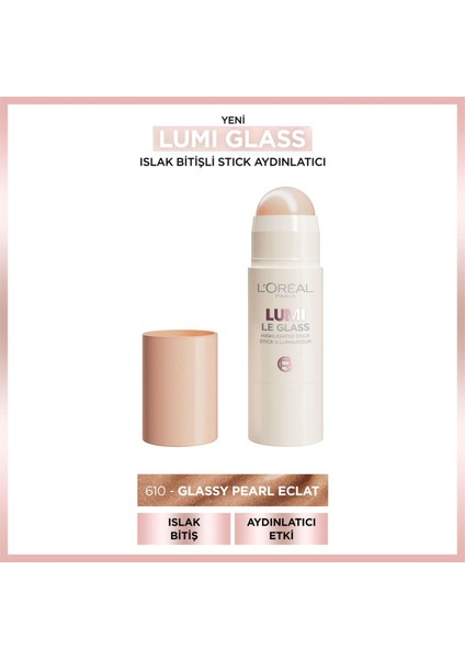 Lumi Glass Islak Bitişli Stick Aydınlatıcı - 610 Glassy Pearl Eclat