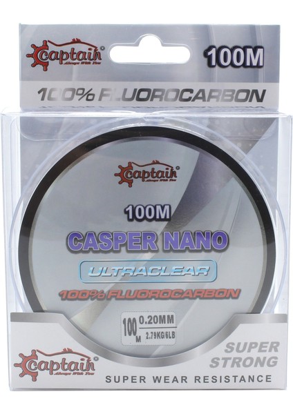 Casper Nano 0.45 mm 100M %100 Fluoro Carbon Misina 12.64KG Çeker